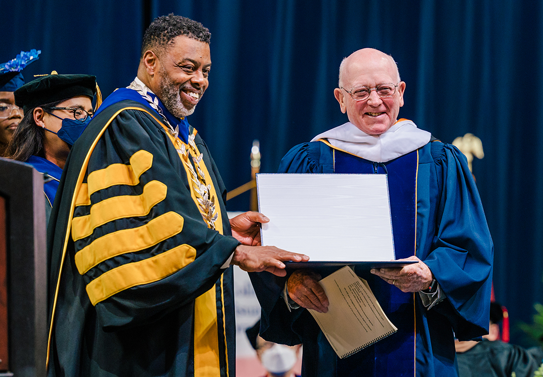 David Sprinkle receives UNCG honorary degree